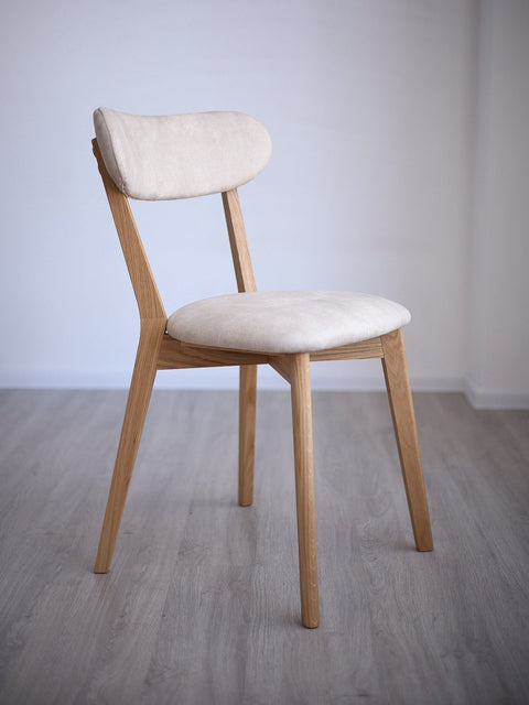 Sedia da pranzo in rovere massello naturale morbido Libero