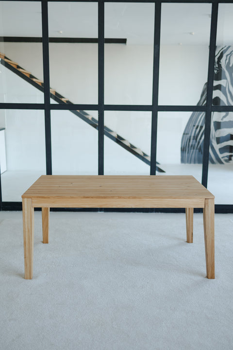 Extendable dining table 160–260 cm with 2 extensions, crafted from solid natural oak Ravello