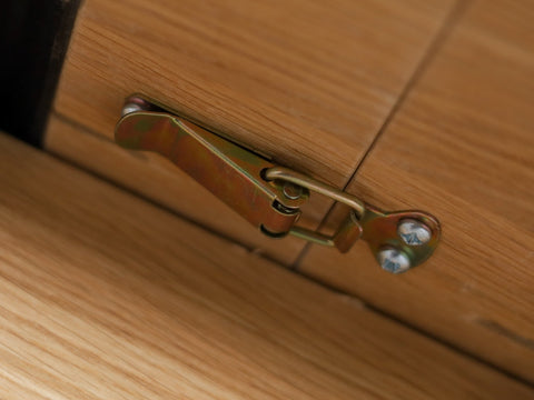 Extendable solid wood oak table natural 160-205x90x76 cm Toscana