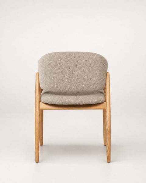 Sedia da pranzo  in rovere massello naturale beige Sonata