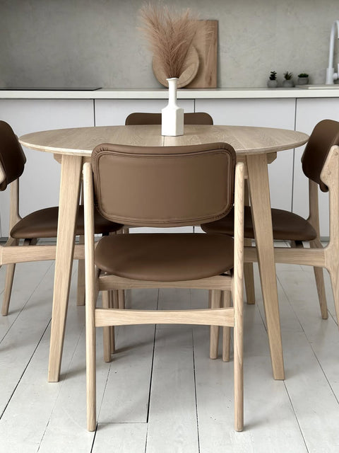 Dining extendable table solid oak modern nordic Sun