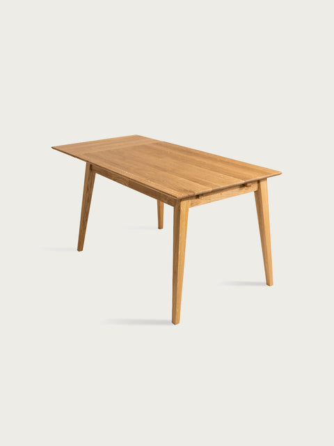 Dining extendable table solid oak modern natural Austin