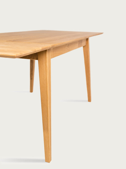 Dining extendable table solid oak modern natural Austin