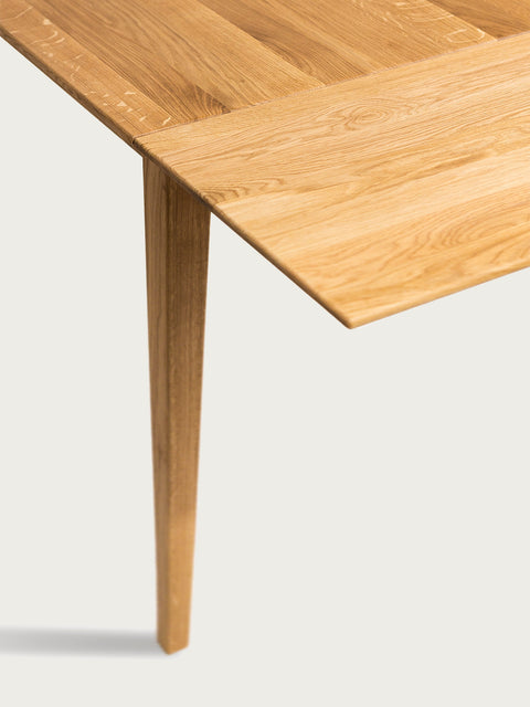 Dining extendable table solid oak modern natural Austin