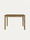 Dining extendable table of solid oak wood in wild oak shade Cancun