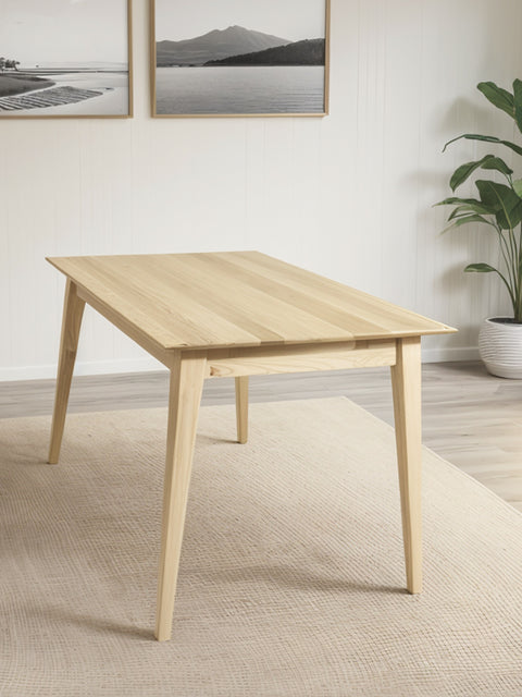 Tavolo da pranzo allungabile in rovere massello moderno bianco Austin