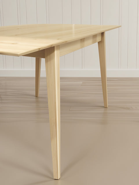 Tavolo da pranzo allungabile in rovere massello moderno bianco Austin