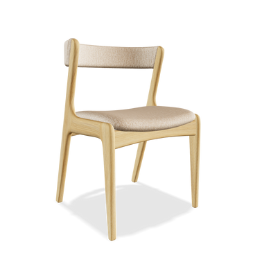 Dining chair from solid oak wood Atrani