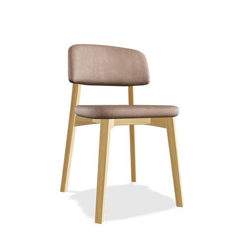 Dining chair from solid oak 76 cm soft Eric