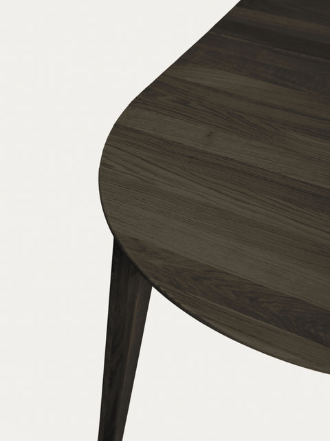 Dining Table of solid oak modern nordic black Florence