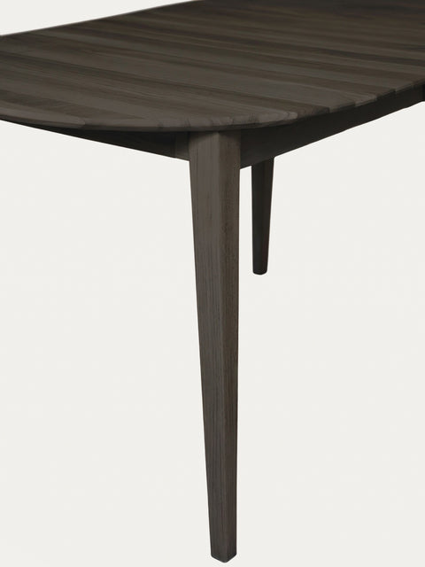 Dining Table of solid oak modern nordic black Florence