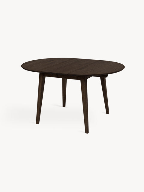 Dining extendable table solid oak modern black Sun