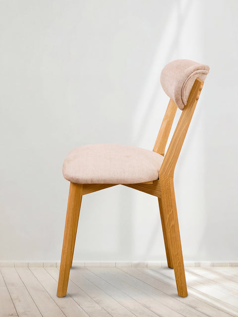 Sedia da pranzo in rovere massello naturale morbido Libero