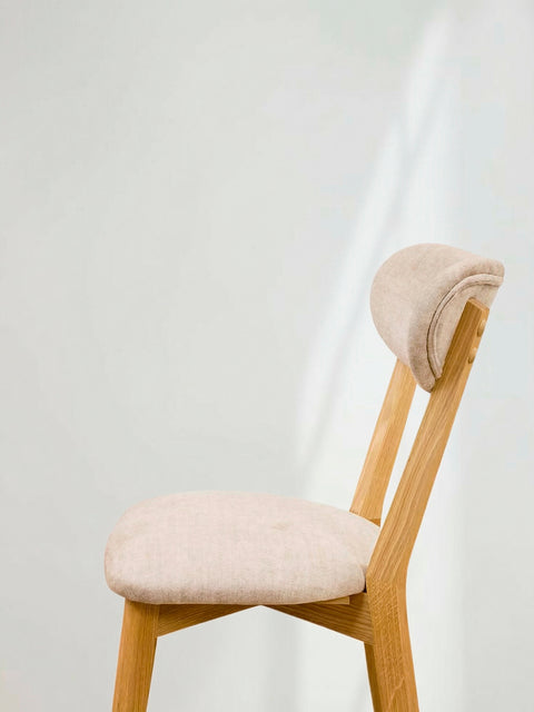 Sedia da pranzo in rovere massello naturale morbido Libero