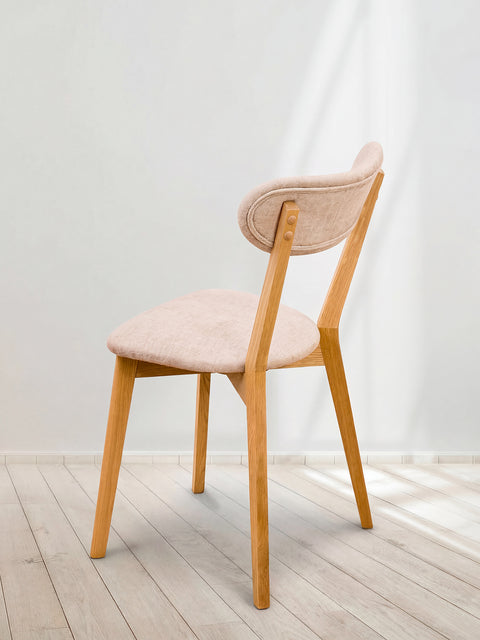 Sedia da pranzo in rovere massello naturale morbido Libero