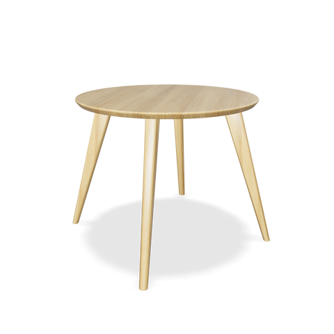 Round dining table of solid oak wood Palermo