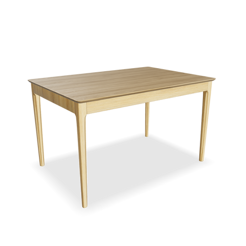 Extendable table from solid oak wood Luca