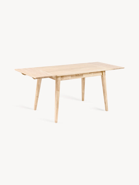 Dining extendable table solid oak modern white  Austin