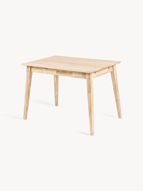 Dining extendable table solid oak modern white  Austin