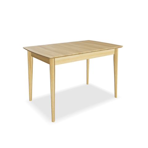 Extendable dining table of solid oak wood Vega